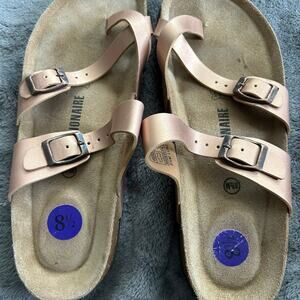 cushionaire sandals size 8 1/2 barley worn